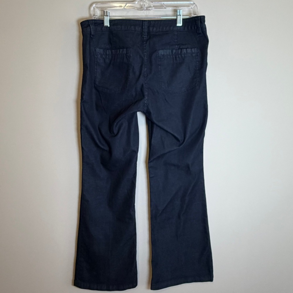 Cabi Jeans Farrah Dark Wash Blue Flare Wide-Leg Style 146R Size 12 NWOT - Picture 2 of 8